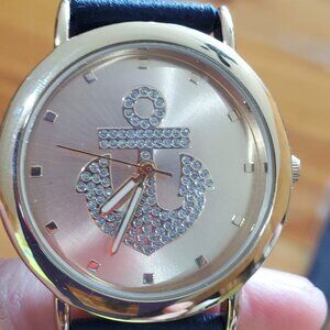 Watch Navy Band Gold Face Anchor